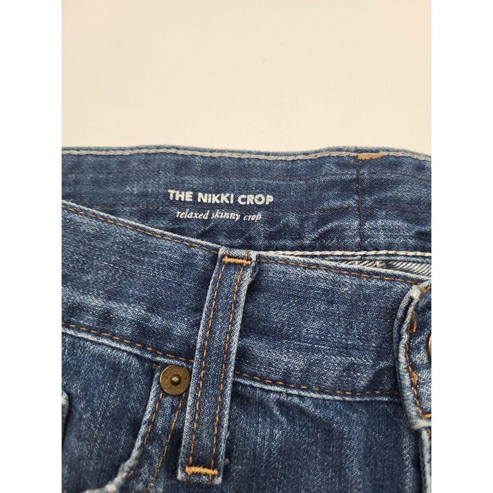 AG Adriano Goldschmied Nikki Crop Relaxed Skinny Women's SZ 29R Distressed Cutof - Picture 6 of 7